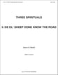 De Ol' Sheep Done Know De Road SATB choral sheet music cover